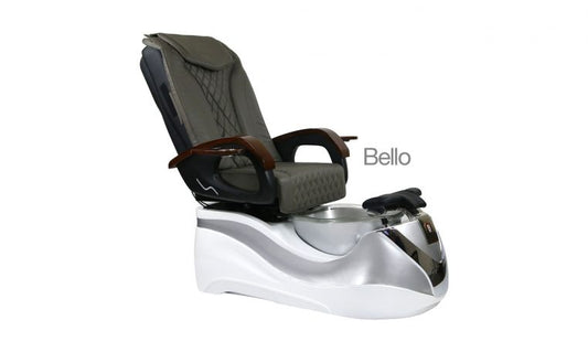 Bello, Pedicure Spa Chair, White Sliver KK (NOT Included Shipping Charge)