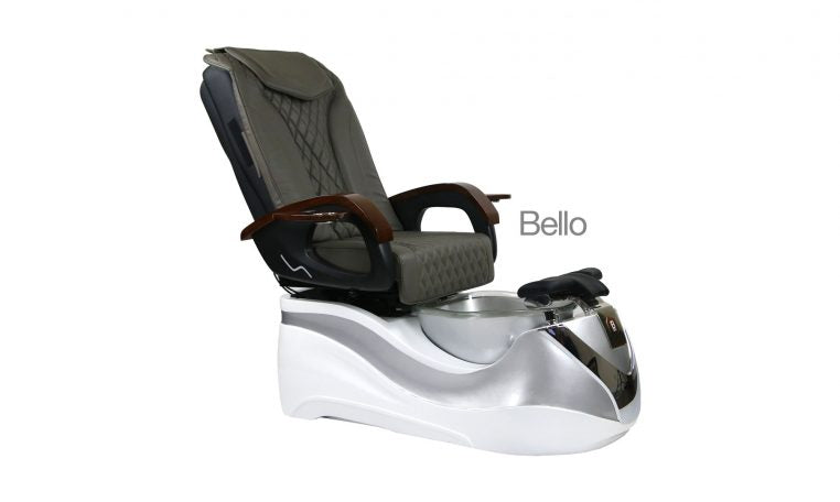 Bello, Pedicure Spa Chair, White Sliver KK (NOT Included Shipping Charge)