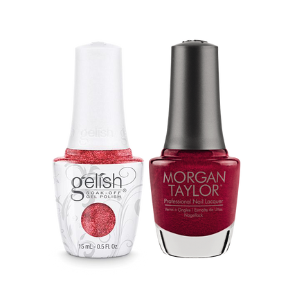 Gelish Gel Polish & Morgan Taylor Nail Lacquer, Best Dressed, 0.5oz, 1110033 + 50033 KK0907