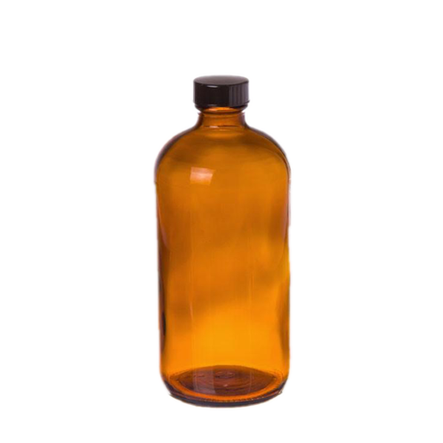 Cre8tion Glass AMBER Bottle, 16oz (Pk: 12 pcs/case)