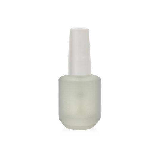 Cre8tion Empty Glass WHITE Bottle, Blank Frost, 0.5oz, 26078 (Packing: 288 pcs/case)