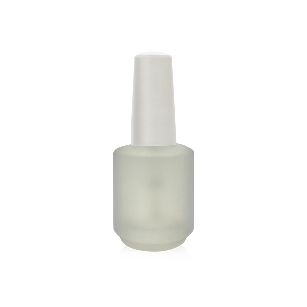 Cre8tion Empty Glass WHITE Bottle, Blank Frost, 0.5oz, 26078 (Packing: 288 pcs/case)