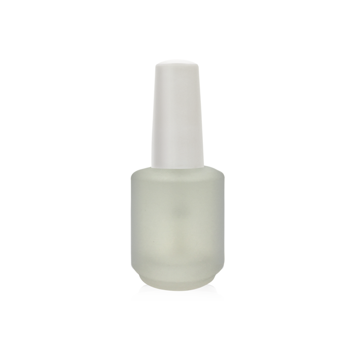 Cre8tion Empty Glass WHITE Bottle, Blank Frost, 0.5oz, 26078 (Packing: 288 pcs/case)