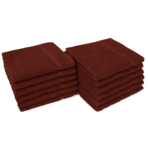 Cre8tion Nail Towel, Brown, Size 16"x29", 12pcs/pack, 10385 OK0920LK