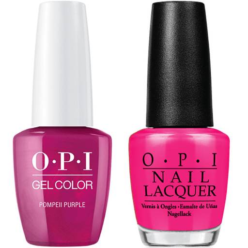 OPI GelColor And Nail Lacquer, C09, PomPeii Purple, 0.5oz
