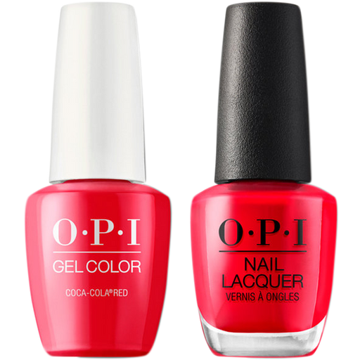 OPI GelColor And Nail Lacquer, C13, Coca-Cola Red, 0.5oz