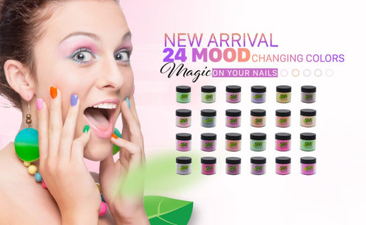 SNS Gelous Dipping Powder, Mood Changing Collection, 1oz, Full Line Of 24 Colors (from MS01 to MS24)