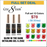 Cre8tion Detailing Nail Art Gel, Glow In The Dark Collection, Full Line of 12 Colors (From 01 To 12), 0.33oz