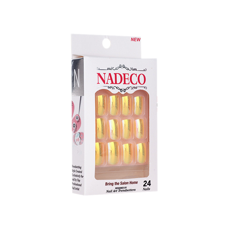 Nadeco Nail Art Trendsetters, Chrome Press On Nail Tips, 24 Nails, CB01XC-01 OK0614MD