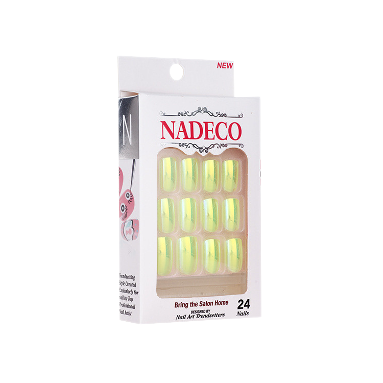 Nadeco Nail Art Trendsetters, Chrome Press On Nail Tips, 24 Nails, CB01XC-07 OK0614MD