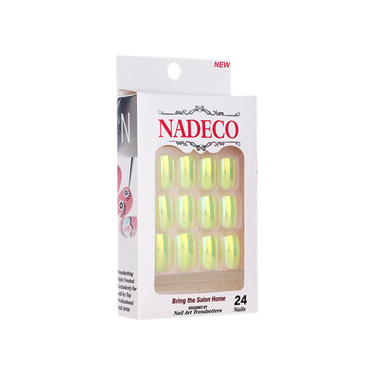 Nadeco Nail Art Trendsetters, Chrome Press On Nail Tips, 24 Nails, CB01XC-07 OK0614MD