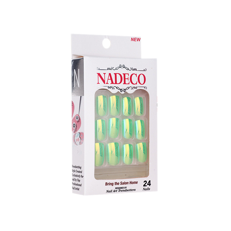 Nadeco Nail Art Trendsetters, Chrome Press On Nail Tips, 24 Nails, CB01XC-08 OK0614MD