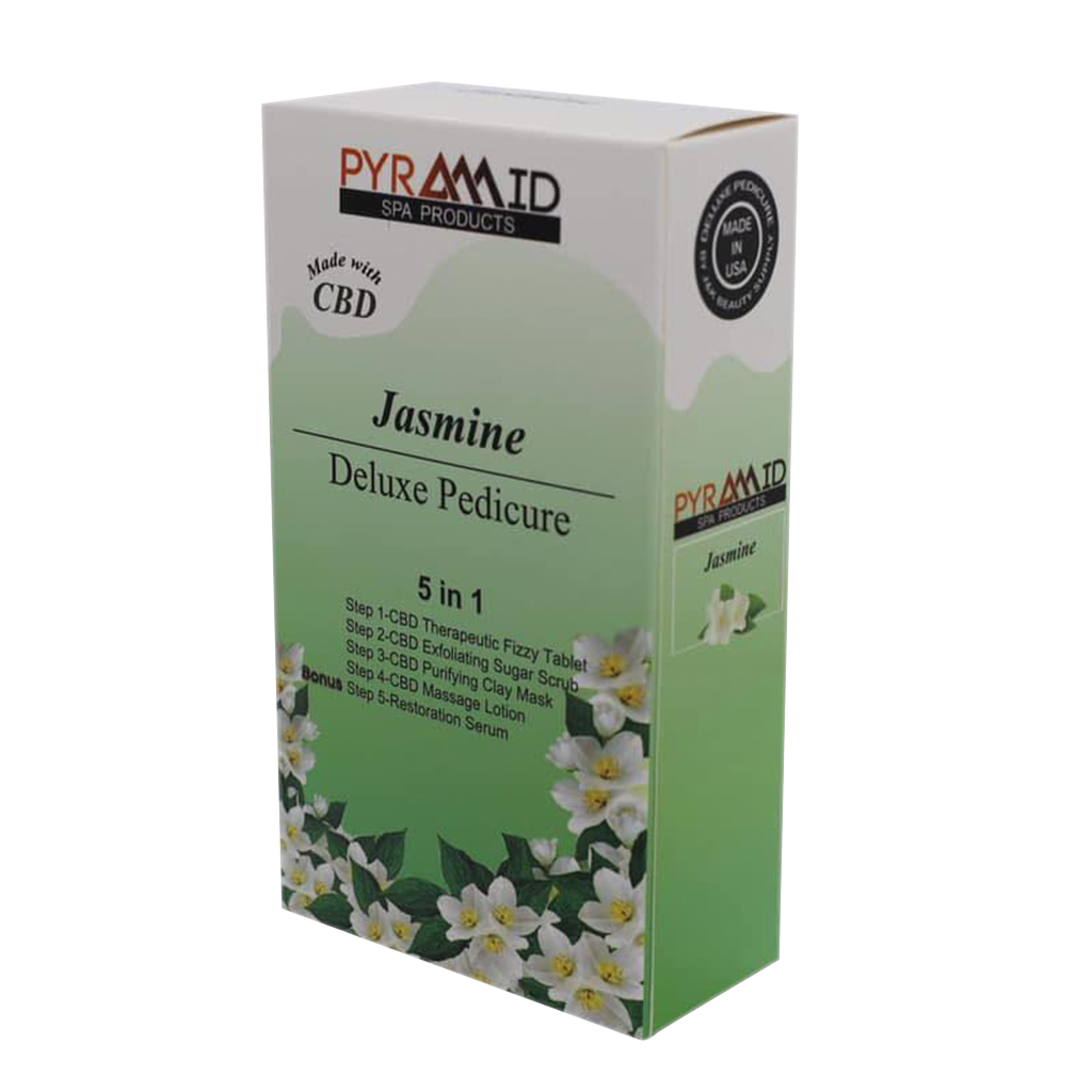 Pyramid JASMINE Deluxe Pedicure 5 in 1 with CBD (Packing: 50 packs/case)