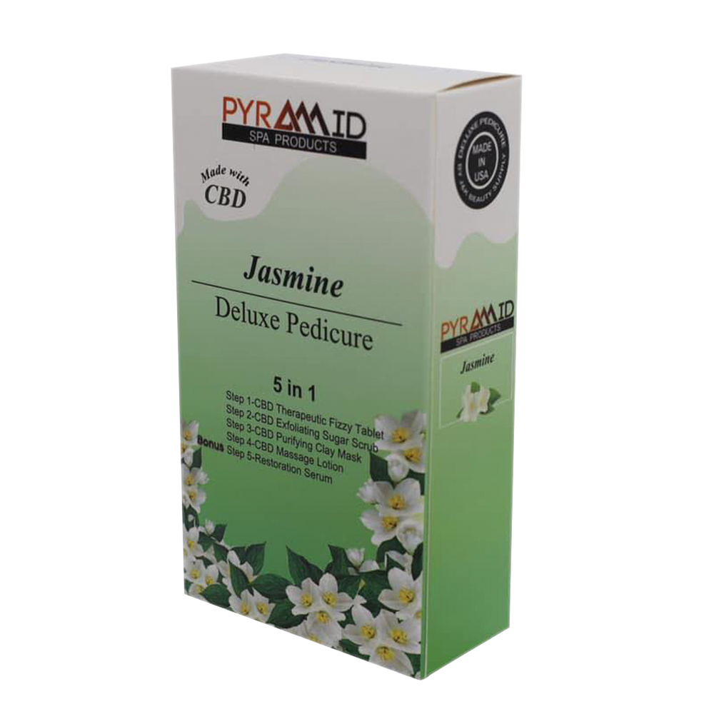 Pyramid JASMINE Deluxe Pedicure 5 in 1 with CBD, CASE (Pk: 50 packs/case)