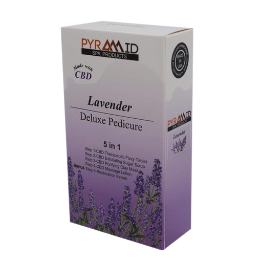 Pyramid LAVENDER Deluxe Pedicure 5 in 1 with CBD, CASE (Pk: 50 packs/case)