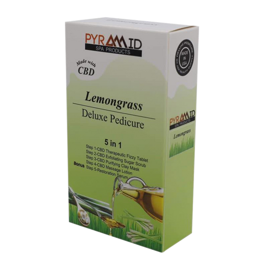 Pyramid LEMONGRASS Deluxe Pedicure 5 in 1 with CBD (Packing: 50 packs/case)