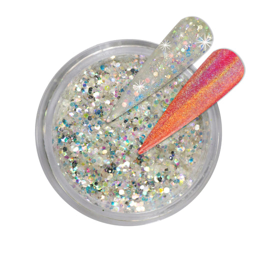 iGel Acrylic/Dipping Powder, Holographic Chrome Collection, CD02, A Thousand Wishes, 2oz OK0204VD