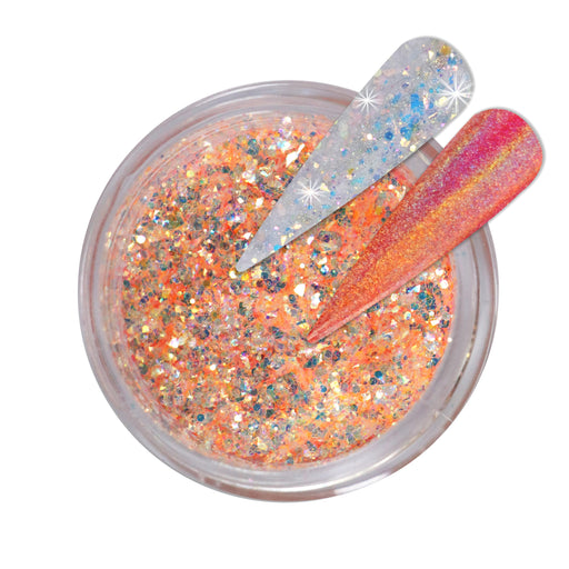 iGel Acrylic/Dipping Powder, Holographic Chrome Collection, CD18, Magic Moment, 2oz OK0204VD
