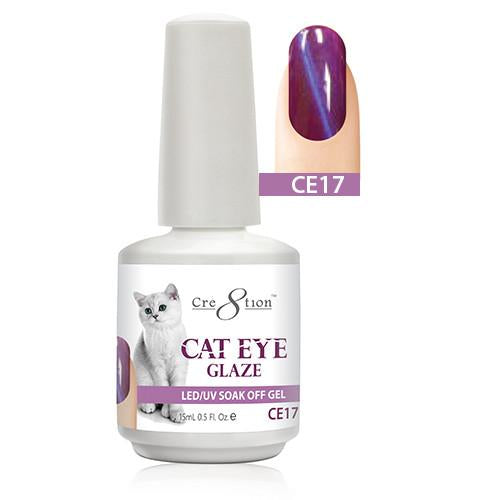 Cre8tion Cat Eye Glaze Gel Polish, 0916-0466, 0.5oz, CE17 KK1010