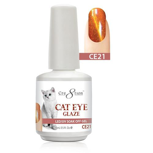 Cre8tion Cat Eye Glaze Gel Polish, 0916-0470, 0.5oz, CE21 KK1010