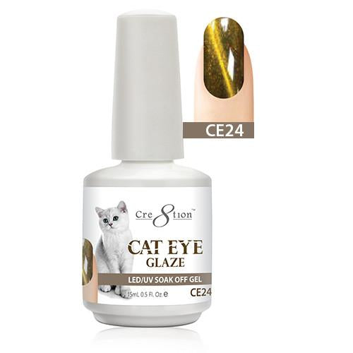 Cre8tion Cat Eye Glaze Gel Polish, 0916-0473, 0.5oz, CE24 KK1010