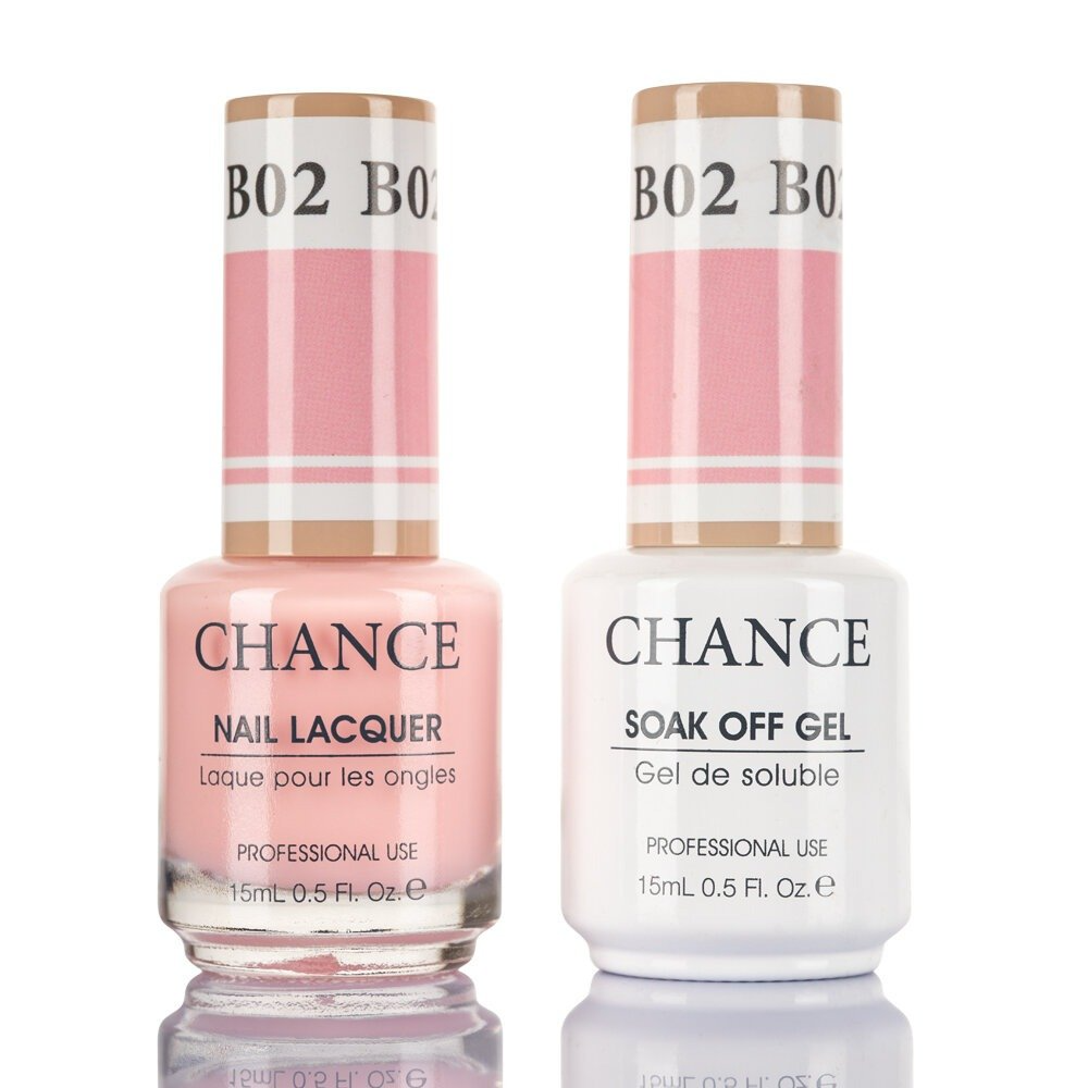 Chance Gel Polish & Nail Lacquer (by Cre8tion), Bare Collection, B02 (Matching OPI S86), 0.5oz, 0916-1325