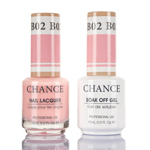 Chance Gel Polish & Nail Lacquer (by Cre8tion), Bare Collection, B02 (Matching OPI S86), 0.5oz, 0916-1325