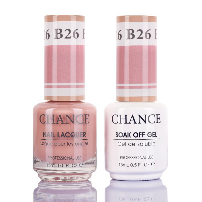 Chance Gel Polish & Nail Lacquer (by Cre8tion), BARE Collection, B26 (Matching iGel 176), 0.5oz
