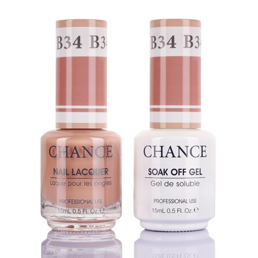 Chance Gel Polish & Nail Lacquer (by Cre8tion), Bare Collection, B34 (Matching iGel 178), 0.5oz, 0916-1329