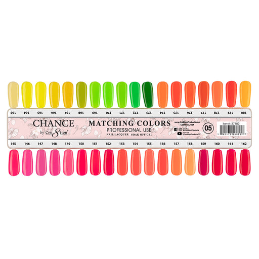 Chance Gel Polish & Nail Lacquer (by Cre8tion), Tips Sample #05 (From 145 To 180)