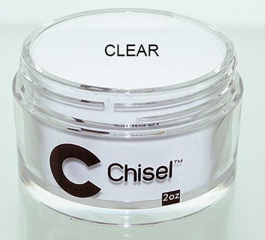 Chisel 2in1 Acrylic/Dipping Powder, Pink & White Collection, CLEAR, 2oz BB KK1220