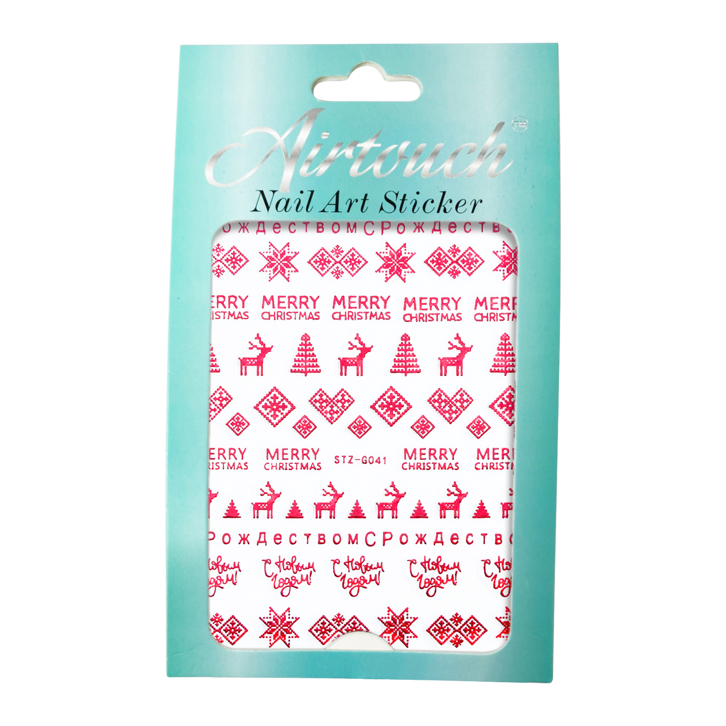 Airtouch Nail Art Sticker, Christmas Collection, CM17, STZ-G041 OK0909LK