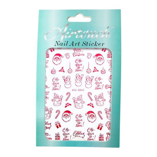 Airtouch Nail Art Sticker, Christmas Collection, CM18, STZ-G042 OK0909LK