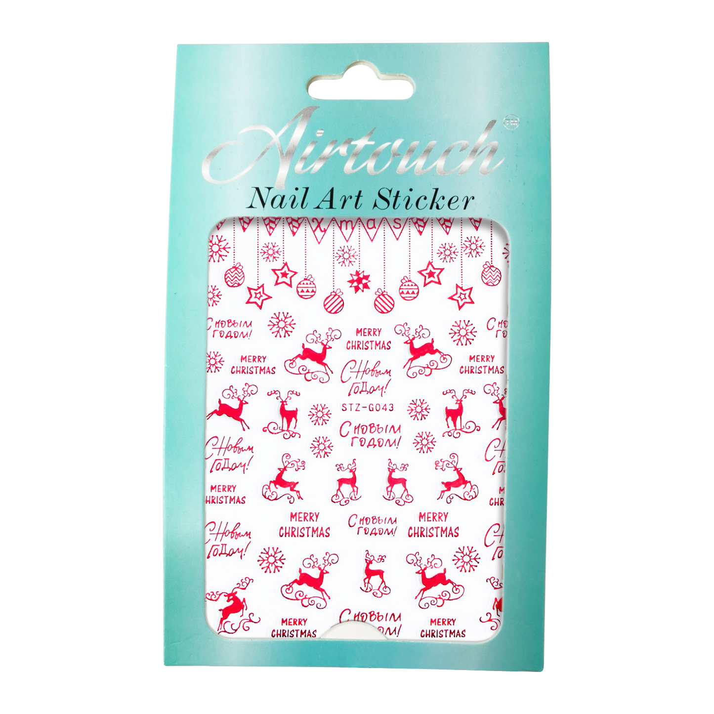 Airtouch Nail Art Sticker, Christmas Collection, CM19, STZ-G043 OK0909LK