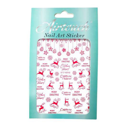 Airtouch Nail Art Sticker, Christmas Collection, CM19, STZ-G043 OK0909LK