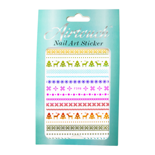 Airtouch Nail Art Sticker, Christmas Collection, CM42, F598 OK0909LK