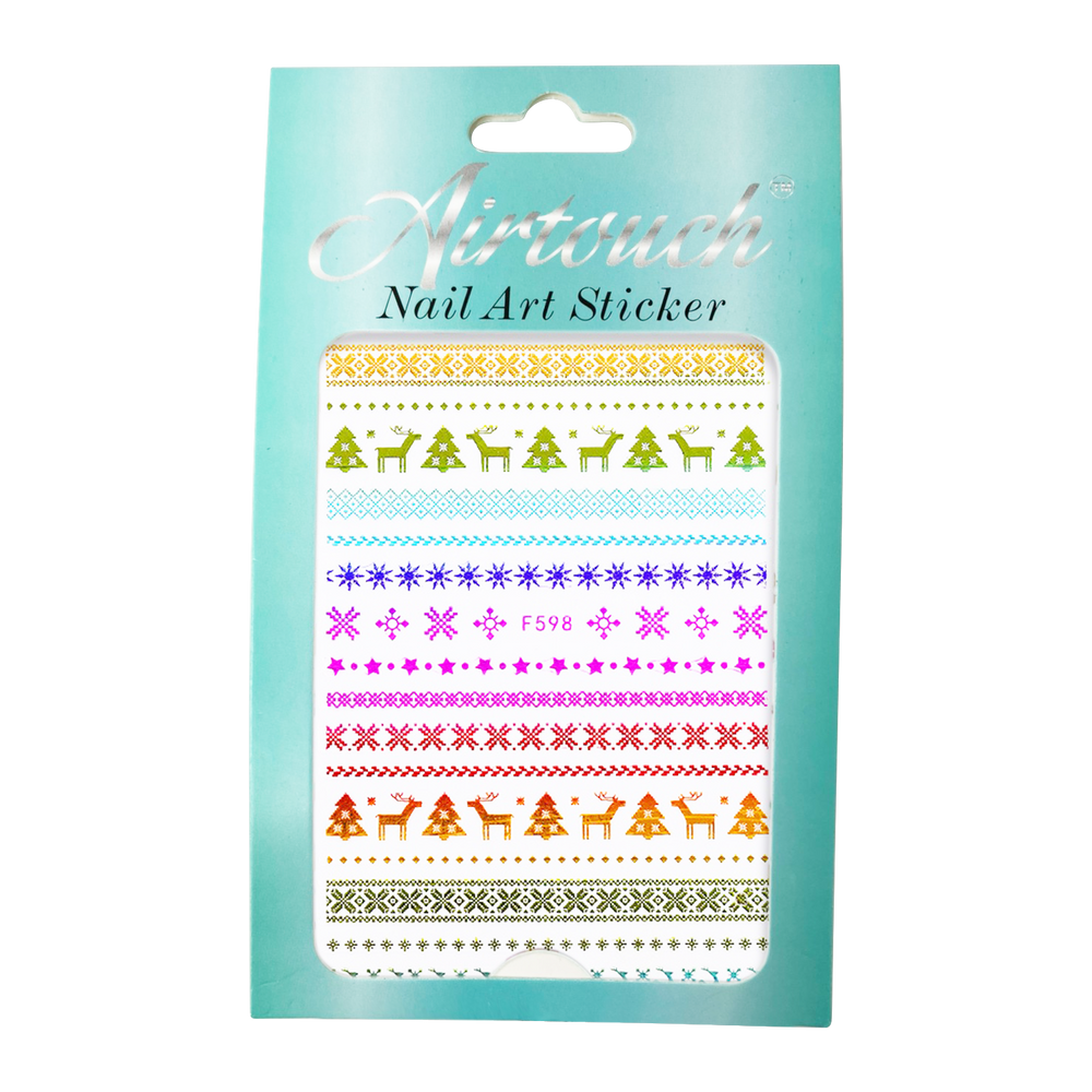 Airtouch Nail Art Sticker, Christmas Collection, CM42, F598 OK0909LK