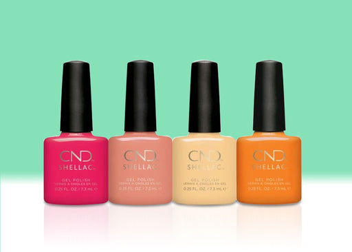 CND Shellac Gel Polish, Boho Spirit Collection, Full line of 4 colors (from 92348 to 92351)