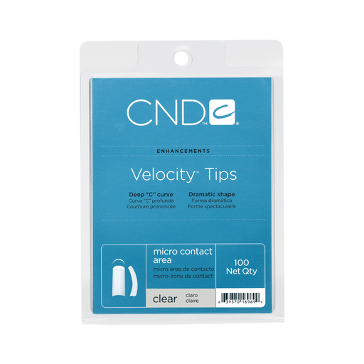 CND Velocity Tips, CLEAR, 100 pcs/box, 98400 OK0611MD