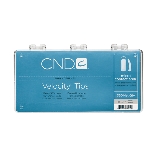 CND Velocity Tips, CLEAR, 360 pcs/box, 98404 OK0611MD