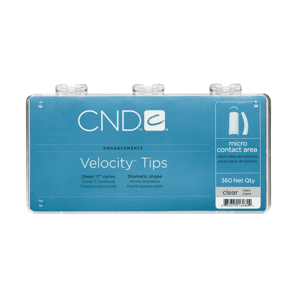 CND Velocity Tips, CLEAR, 360 pcs/box, 98404 OK0611MD