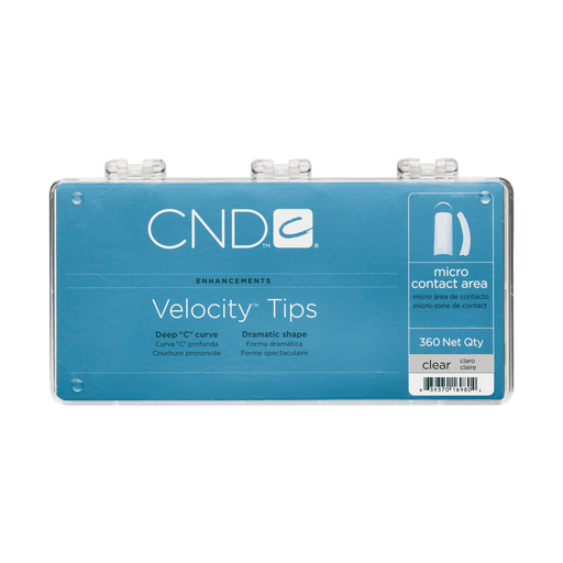 CND Velocity Tips, CLEAR, 360 pcs/box, 98404 OK0611MD