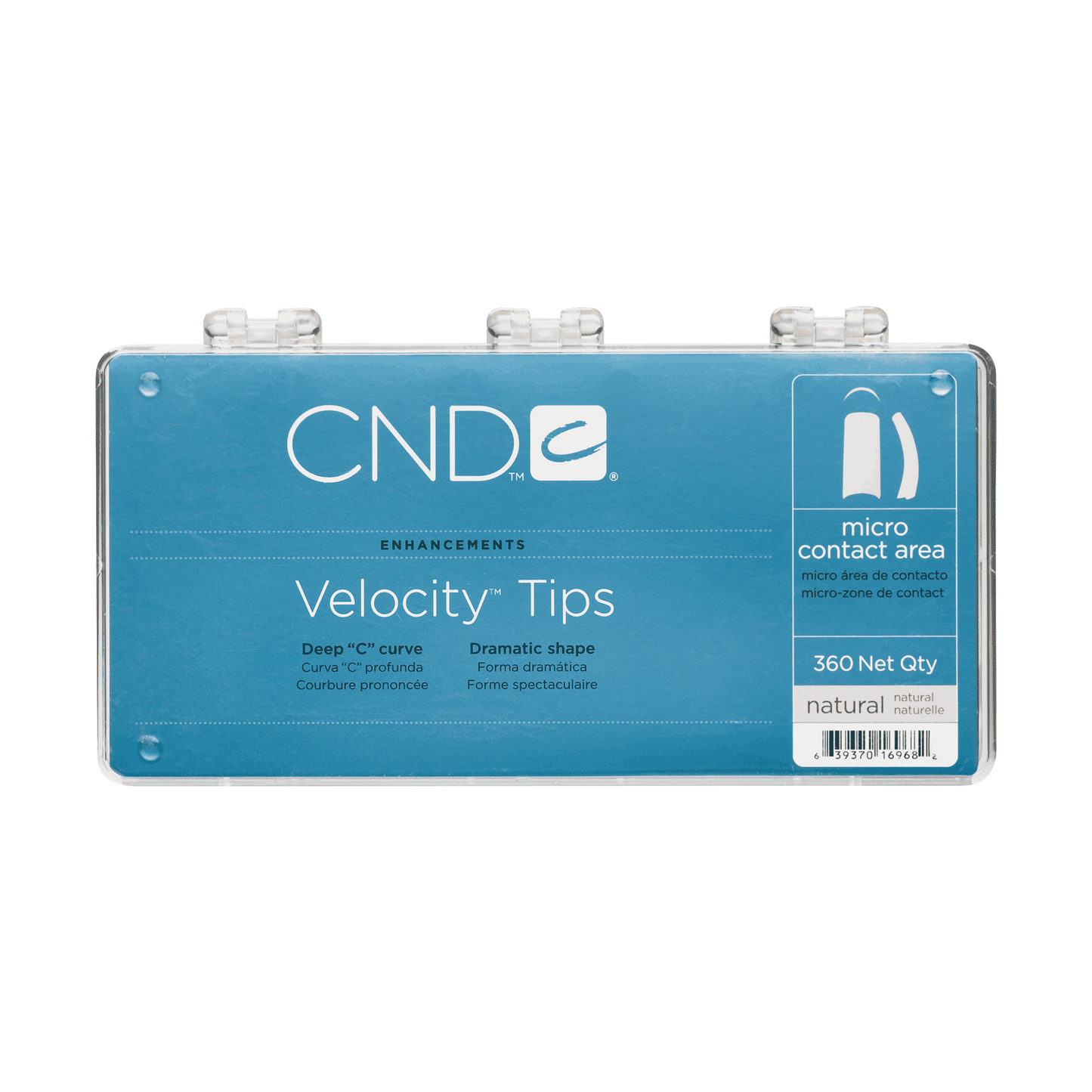 CND Velocity Tips, NATURAL, 360 pcs/box, 98403 OK0611MD