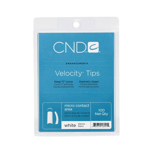 CND Velocity Tips, WHITE, 100 pcs/box, 98401 OK0611MD