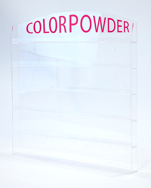 Cre8tion Acrylic Wall Mounted Rack "Color Powder", NEW DIMENSION, 96 jars, 1oz, 10168 (Packing: 6pcs/case) OK0401VD