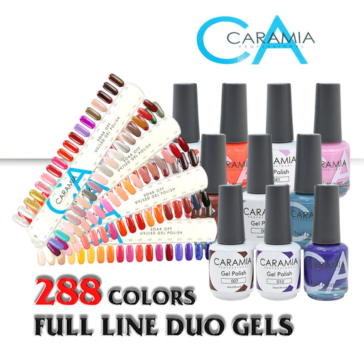 Caramia Nail Lacquer And Gel Polish, Full Line 288 Colors (From 001 To 288), 0.5oz