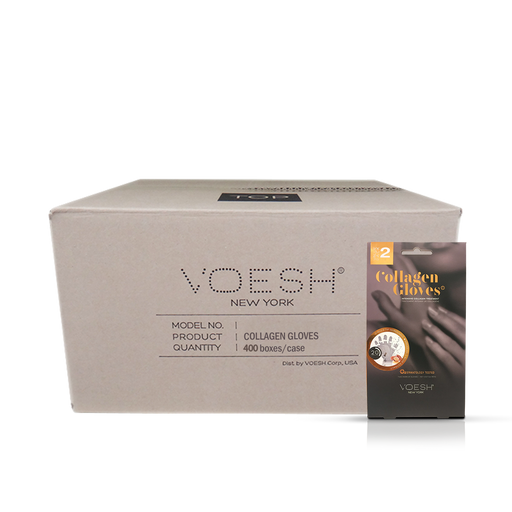 Voesh PEPPERMINT & HERB Collagen GLOVES, CASE, VHM512COL (Pk: 100 Pairs/box, 400 Pairs/case)