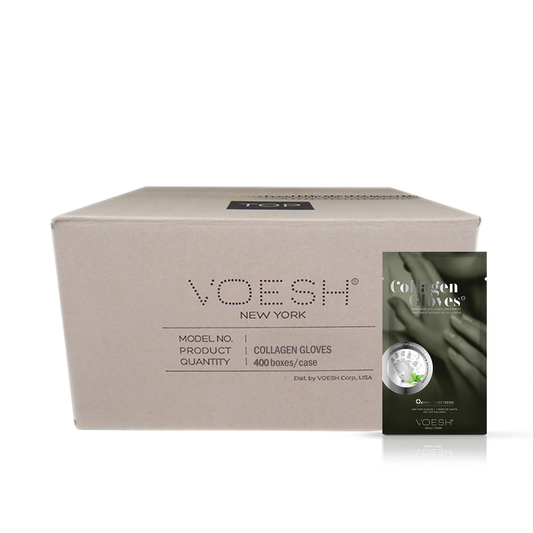 Voesh HEMP OIL Collagen GLOVES, CASE, VHM212PEP (Pk: 100 Pairs/box, 400 Pairs/case)