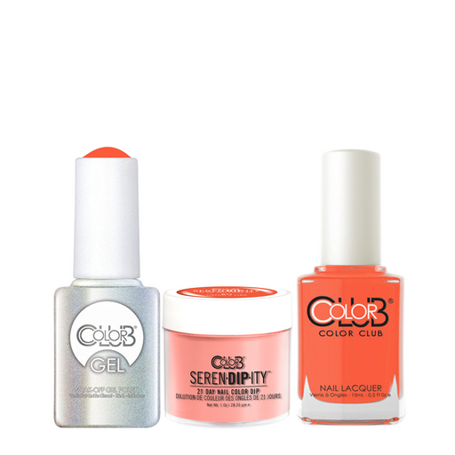 Color Club 3in1 Dipping Powder + Gel Polish + Nail Lacquer , Serendipity, Catch a Fire, 1oz, 05XDIPN41-1 KK