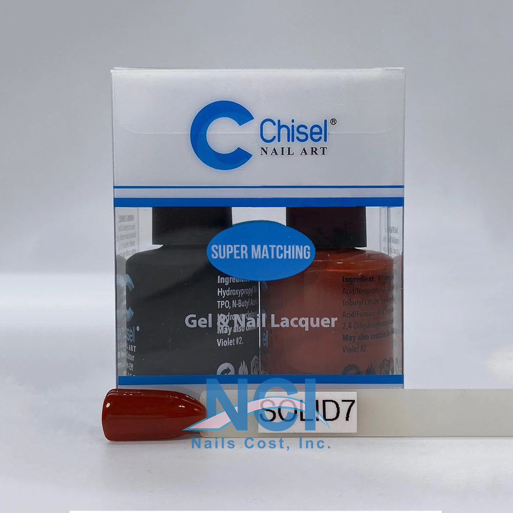 Chisel Nail Lacquer And Gel Polish, Solid Collection, SOLID007, 0.5oz OK0605LK